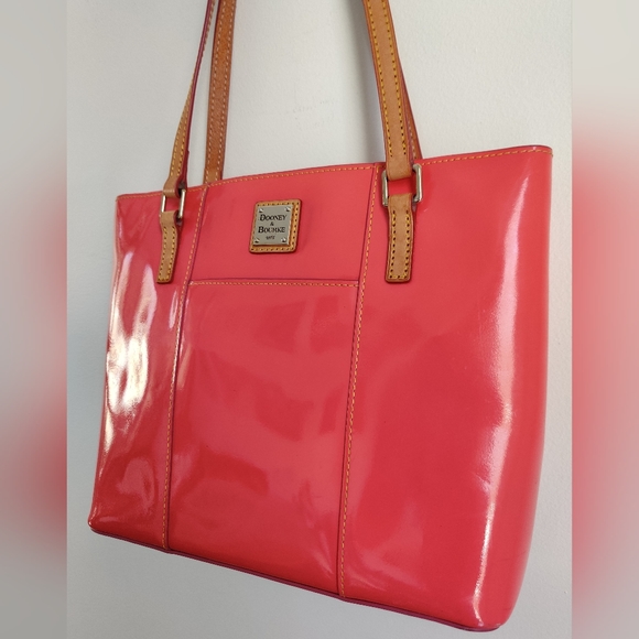 Dooney & Bourke Patent Leather Lexington Tote Bag - Picture 3 of 16